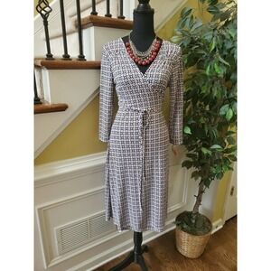 George Side Tie Faux Wrap Size Small